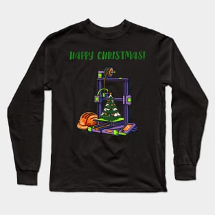 3D Printer #4 Christmas Edition Long Sleeve T-Shirt